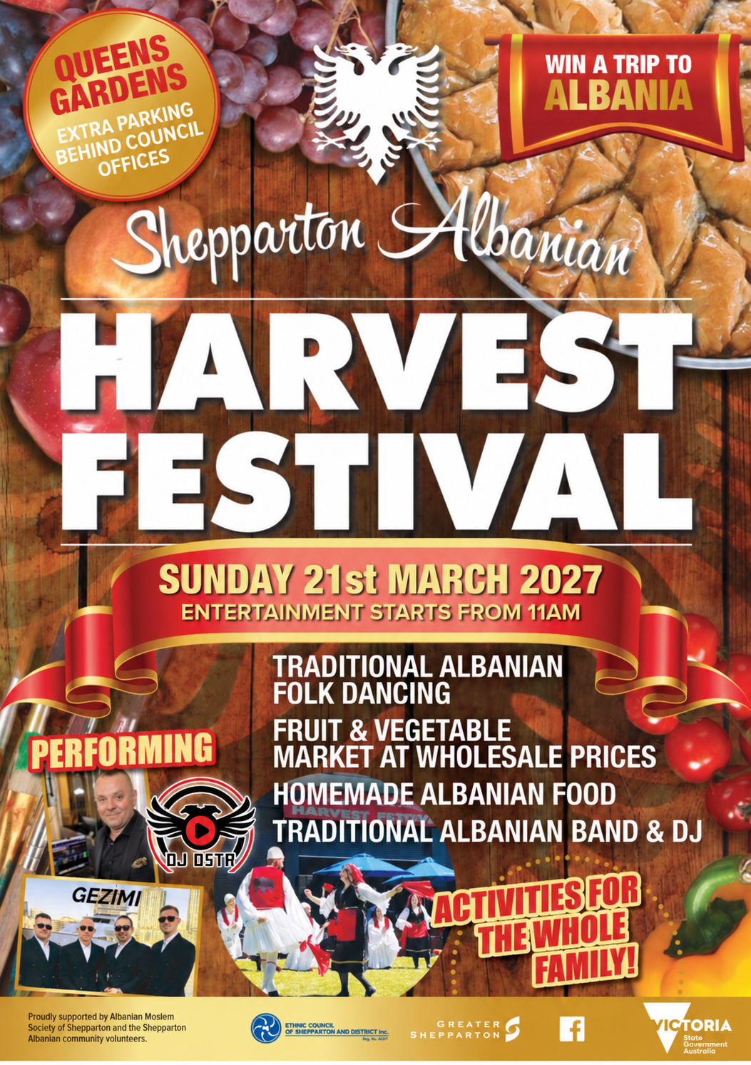 Shepparton Albanian Harvest Festival flyer